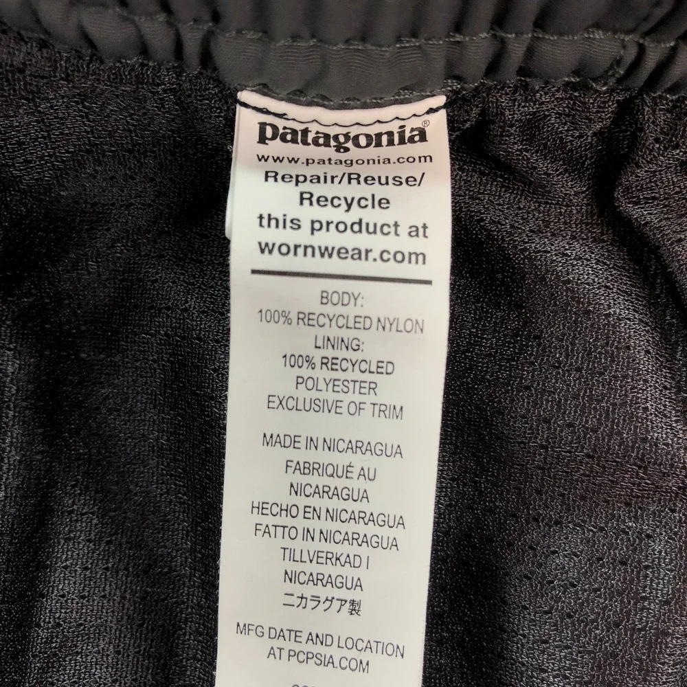 Patagonia Mens Baggies Shorts XXL Forge Grey NetPlus Nylon 7-Inch Inseam